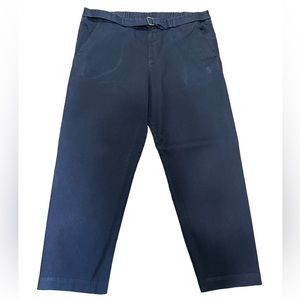 Barena Venezia Navy Blue Flat Front Trousers Size 54 (US Size 18)